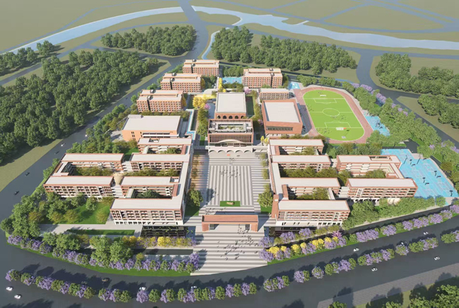 以基建之力为高明教育学位扩容“添砖加瓦”——佛山房建集团承建的临空经济区高中项目动工